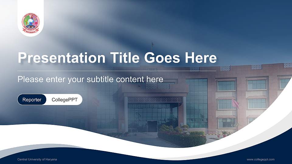 Central University of Haryana Lecture Sharing and Networking Event PPT Template16:9 ratio PPT effect preview image1