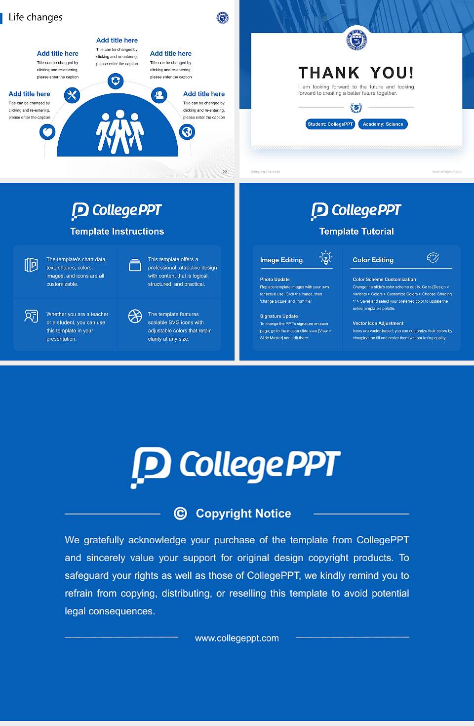 Semyung University National Scholarship Defense PPT Template4:3 ratio PPT effect preview image4