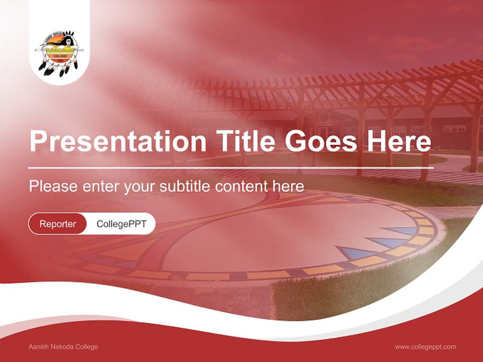 Aaniiih Nakoda College Lecture Sharing and Networking Event PPT Template4:3 ratio PPT effect preview image4