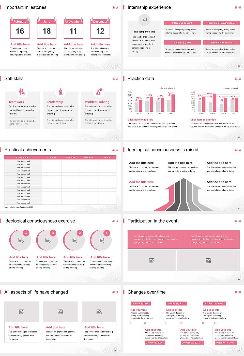 Hiroshima International University National Scholarship Defense PPT Template16:9 ratio PPT effect preview image3