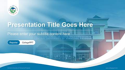 Central University of Himachal Pradesh Lecture Sharing and Networking Event PPT Template