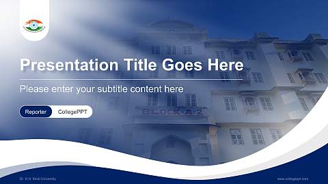 Dr. K.N. Modi University Lecture Sharing and Networking Event PPT Template
