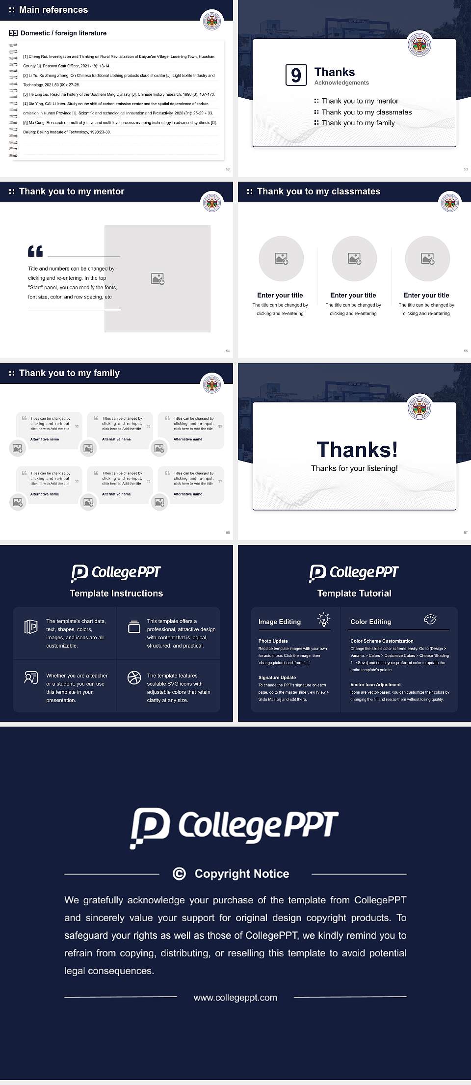Tamilnadu Veterinary & Animal Sciences University Graduation Thesis Defense PPT Template4:3 ratio PPT effect preview image7