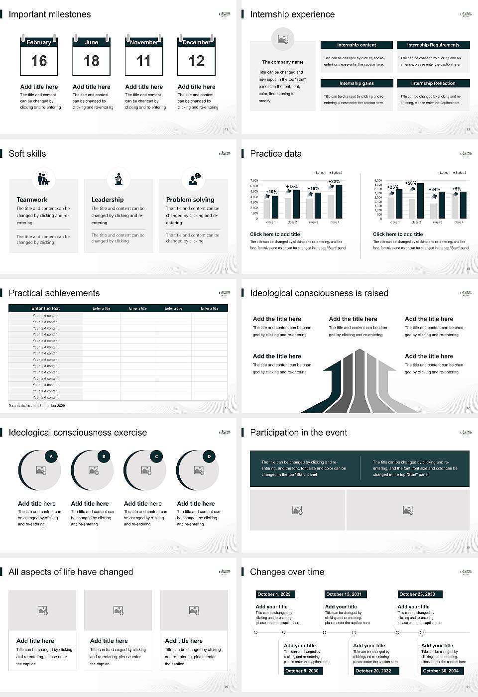 Antioch University-Midwest National Scholarship Defense PPT Template16:9 ratio PPT effect preview image3