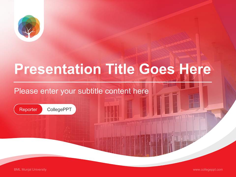 BML Munjal University Lecture Sharing and Networking Event PPT Template4:3 ratio PPT effect preview image4