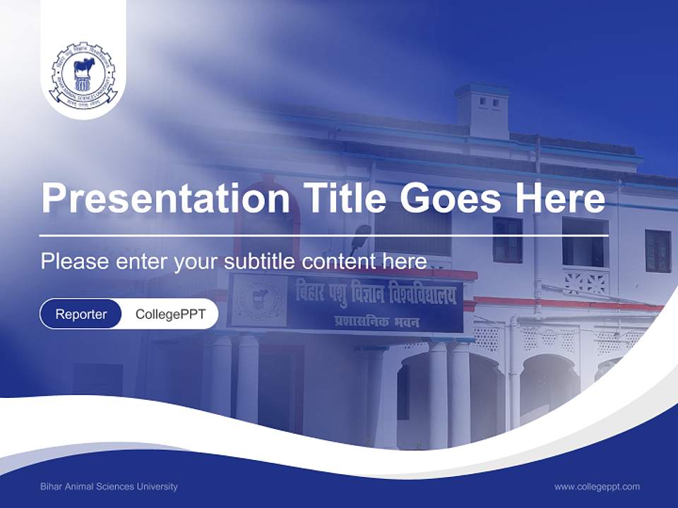 Bihar Animal Sciences University Lecture Sharing and Networking Event PPT Template4:3 ratio PPT effect preview image4