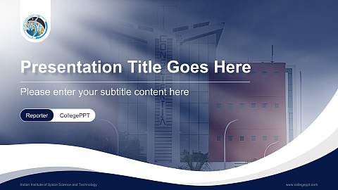 Indian Institute of Space Science and Technology Lecture Sharing and Networking Event PPT Template