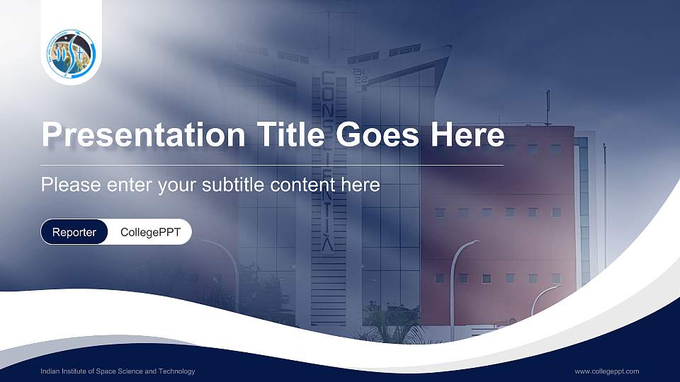 Indian Institute of Space Science and Technology Lecture Sharing and Networking Event PPT Template16:9 ratio PPT effect preview image