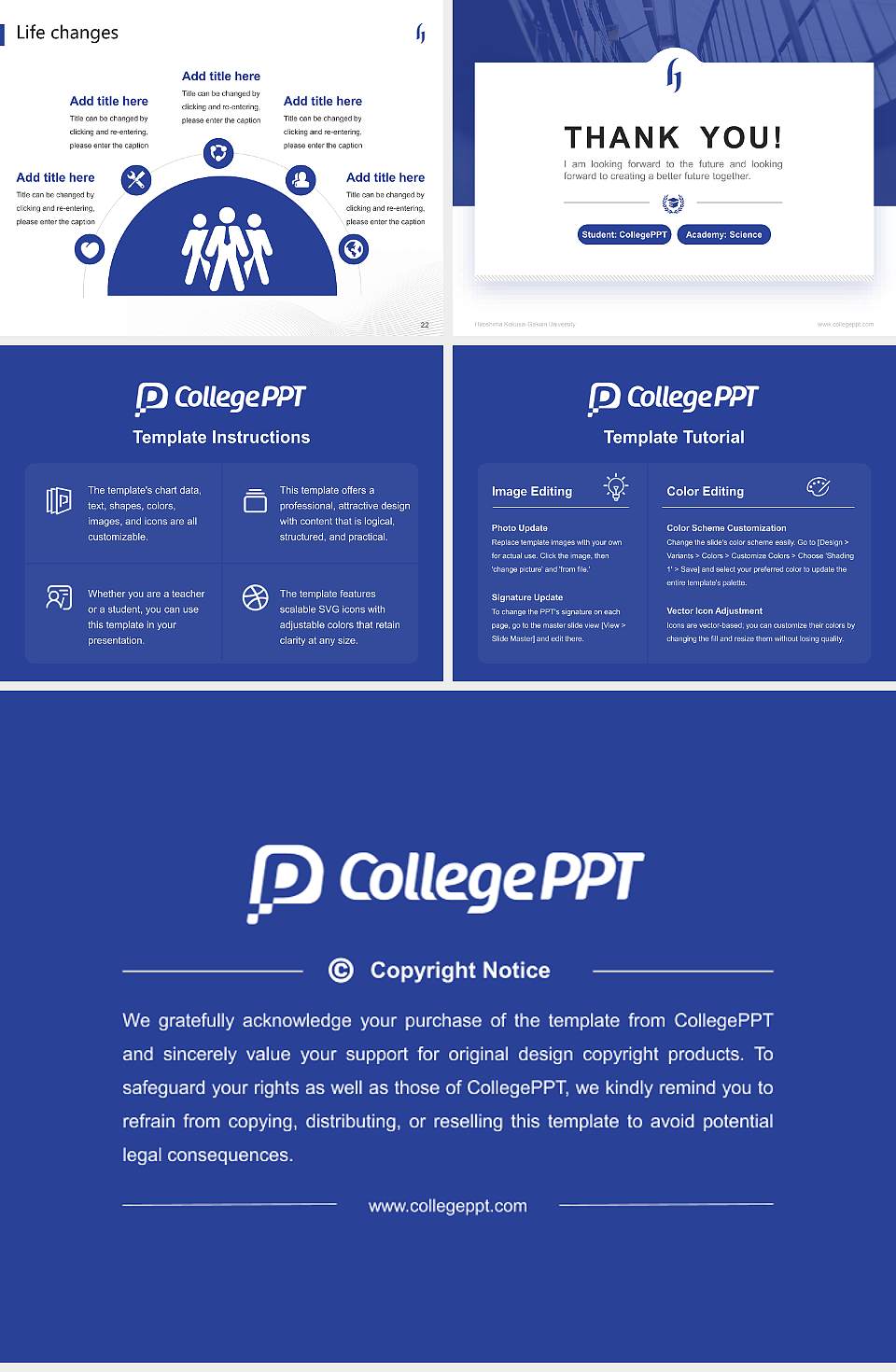 Hiroshima Kokusai Gakuin University National Scholarship Defense PPT Template4:3 ratio PPT effect preview image4