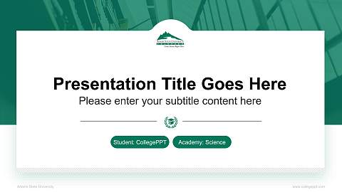 Adams State University National Scholarship Defense PPT Template