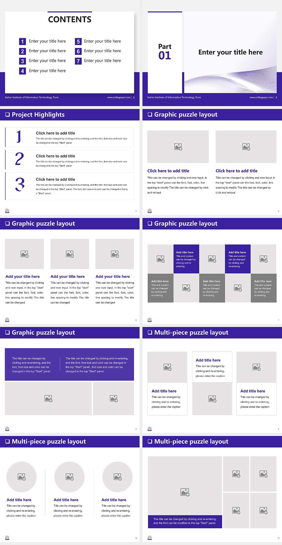 Indian Institute of Information Technology, Pune General Purpose PPT Template4:3 ratio PPT effect preview image2