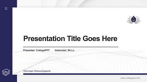 Chinmaya Vishwavidyapeeth Thesis Proposal/Graduation Defense PPT Template