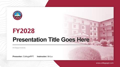 Himalayiya University Academic Presentation/Research Findings Report PPT Template