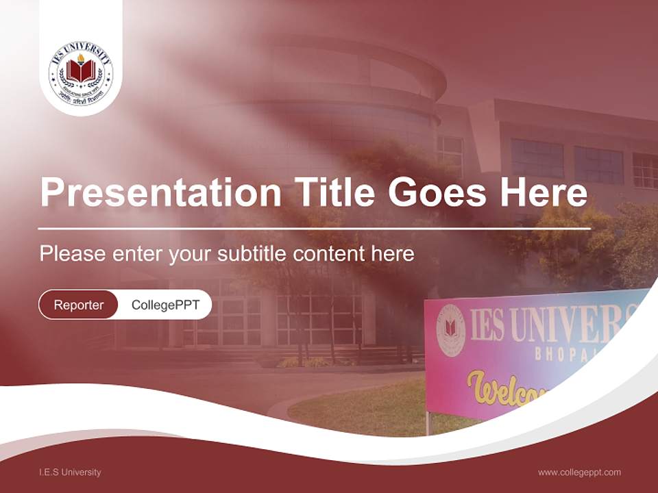 I.E.S University Lecture Sharing and Networking Event PPT Template4:3 ratio PPT effect preview image4