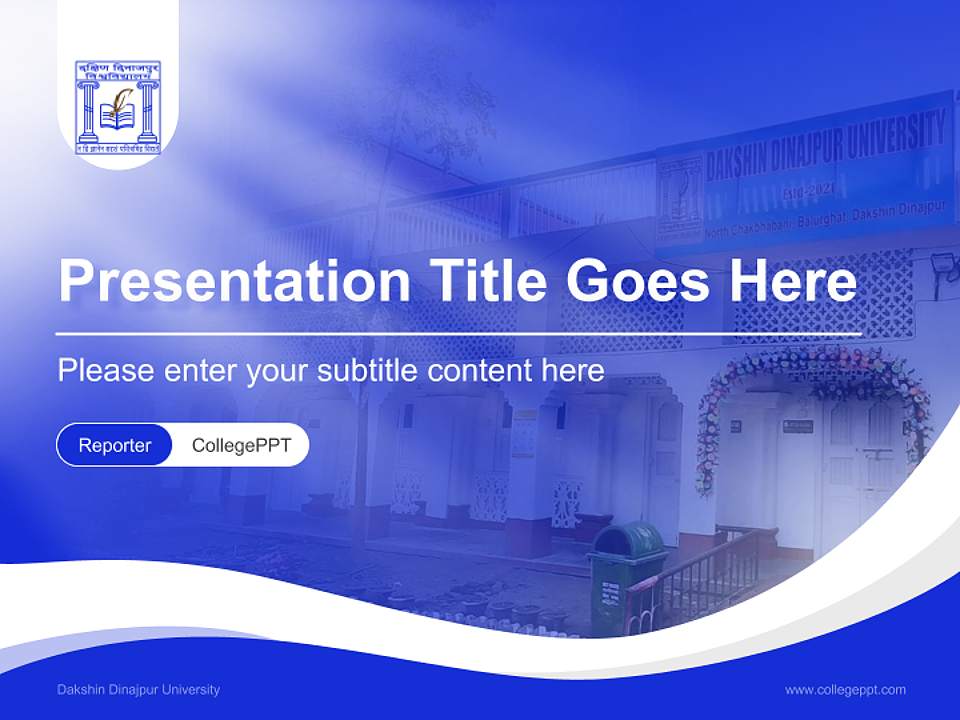 Dakshin Dinajpur University Lecture Sharing and Networking Event PPT Template4:3 ratio PPT effect preview image4