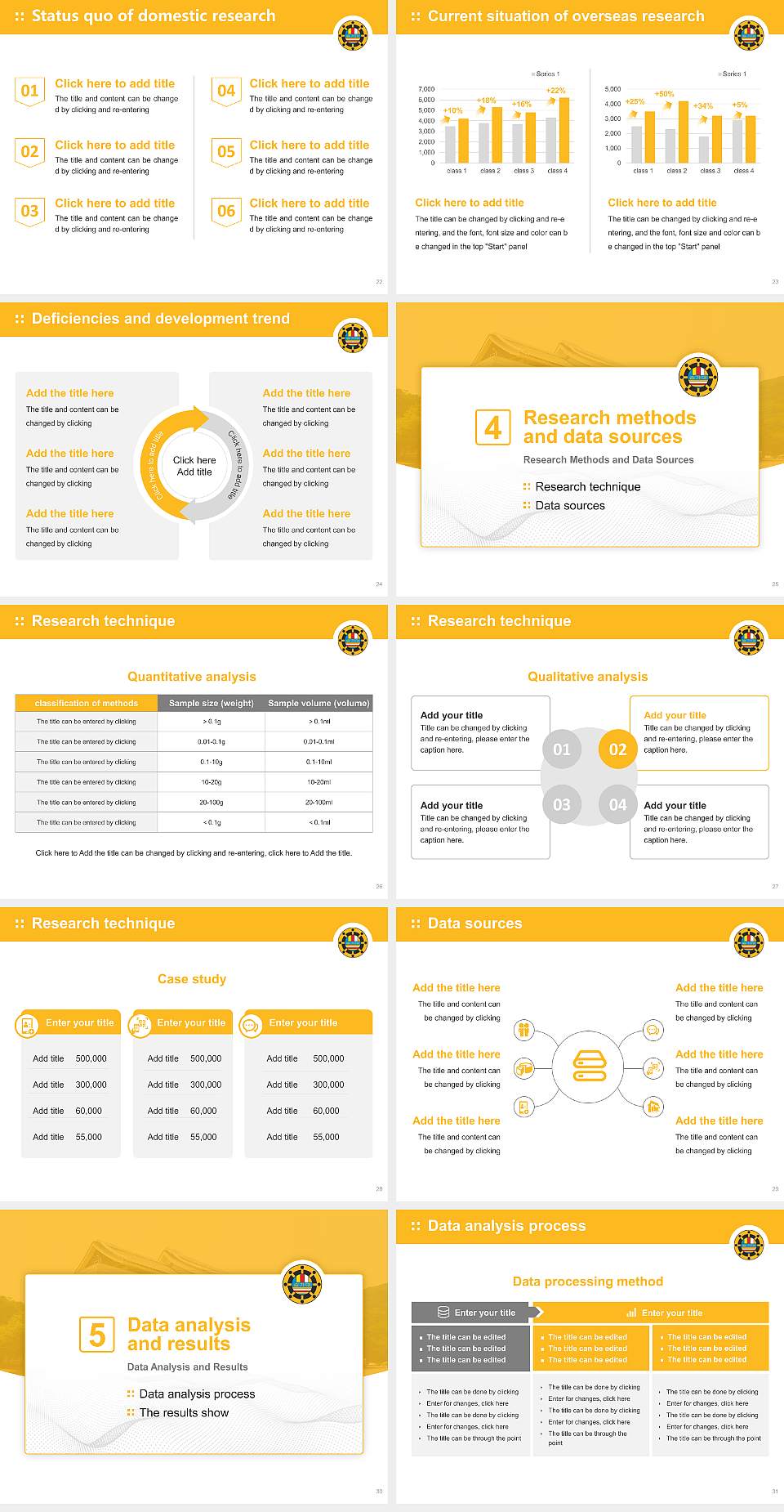 Joong-ang Sangha University Graduation Thesis Defense PPT Template4:3 ratio PPT effect preview image4