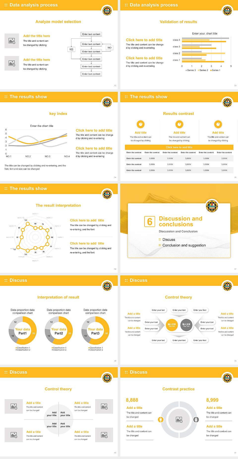 Joong-ang Sangha University Graduation Thesis Defense PPT Template4:3 ratio PPT effect preview image5