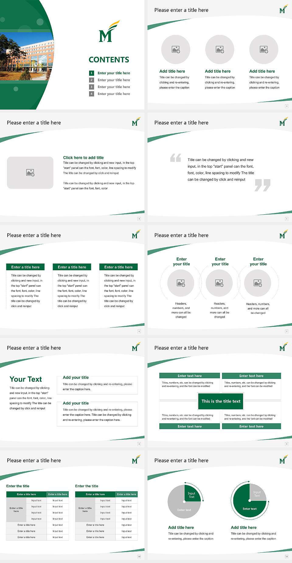 George Mason University Course/Courseware Creation PPT Template4:3 ratio PPT effect preview image2