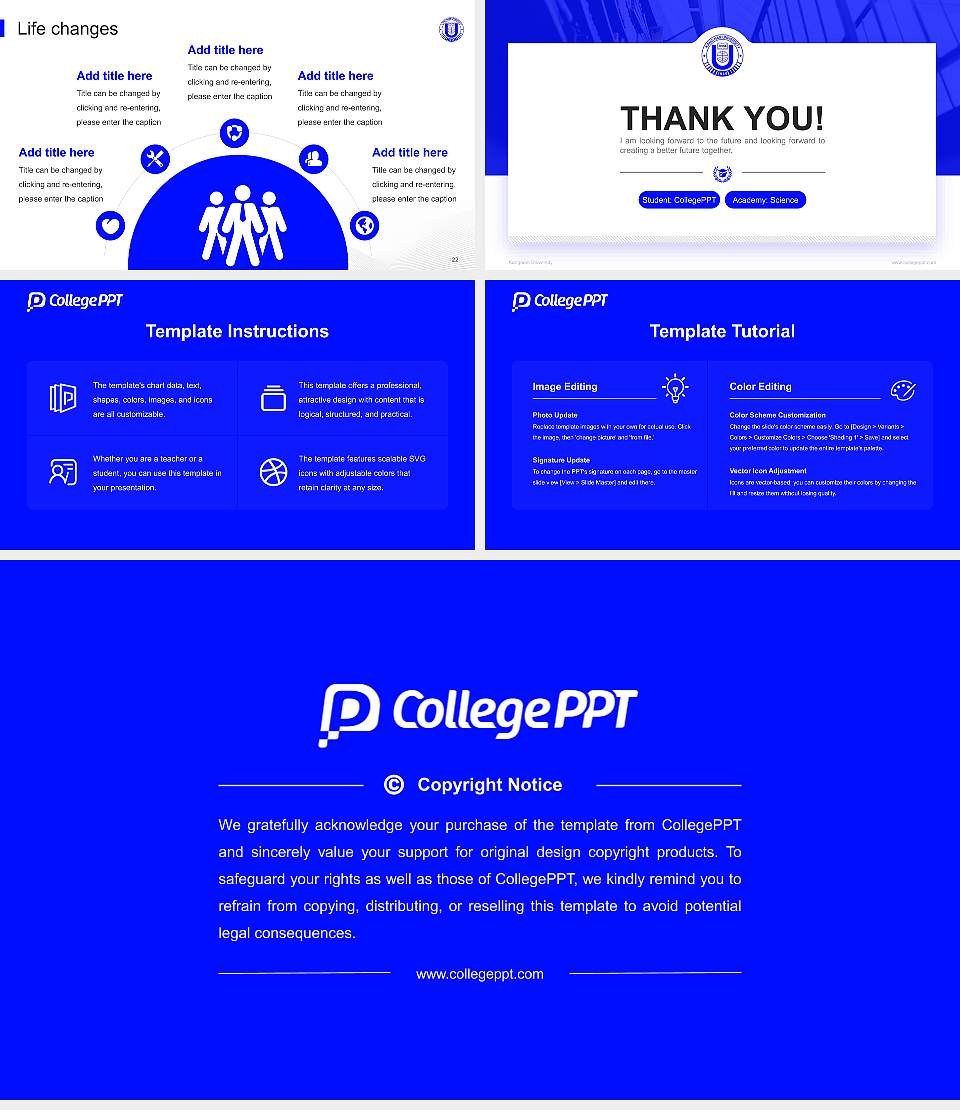 Kangnam University National Scholarship Defense PPT Template16:9 ratio PPT effect preview image4