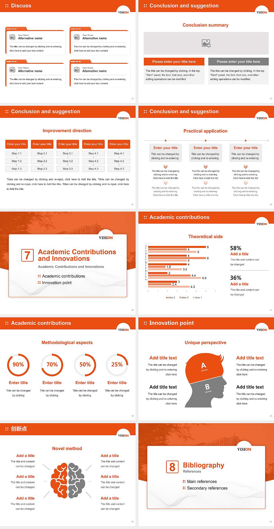 Jeonju Technical College Graduation Thesis Defense PPT Template4:3 ratio PPT effect preview image6