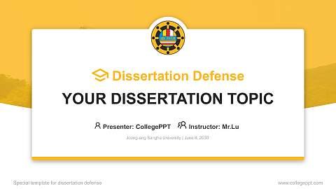 Joong-ang Sangha University Graduation Thesis Defense PPT Template
