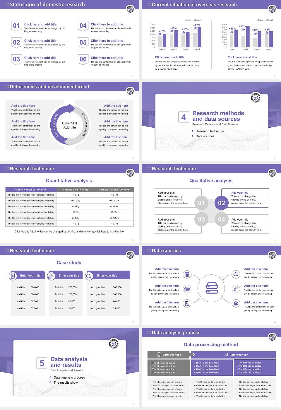 Hanshin University Graduation Thesis Defense PPT Template16:9 ratio PPT effect preview image4