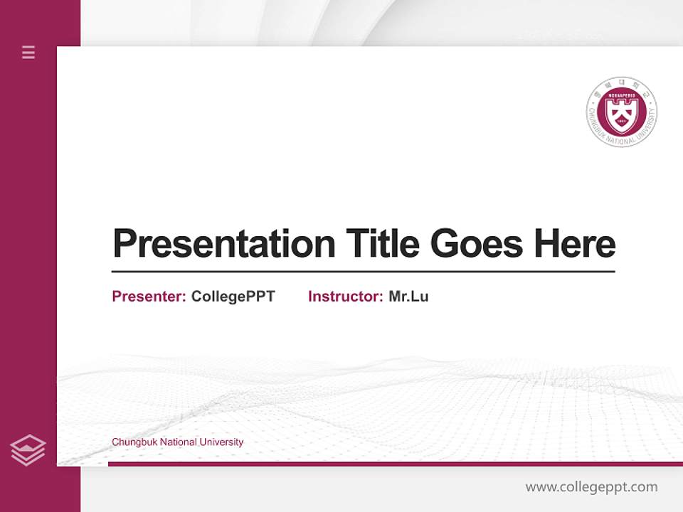 Chungbuk National University Thesis Proposal/Graduation Defense PPT Template4:3 ratio PPT effect preview image5