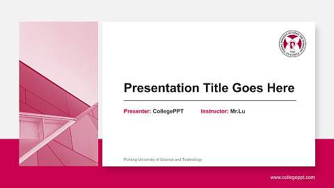 Pohang University of Science and Technology General Purpose PPT Template