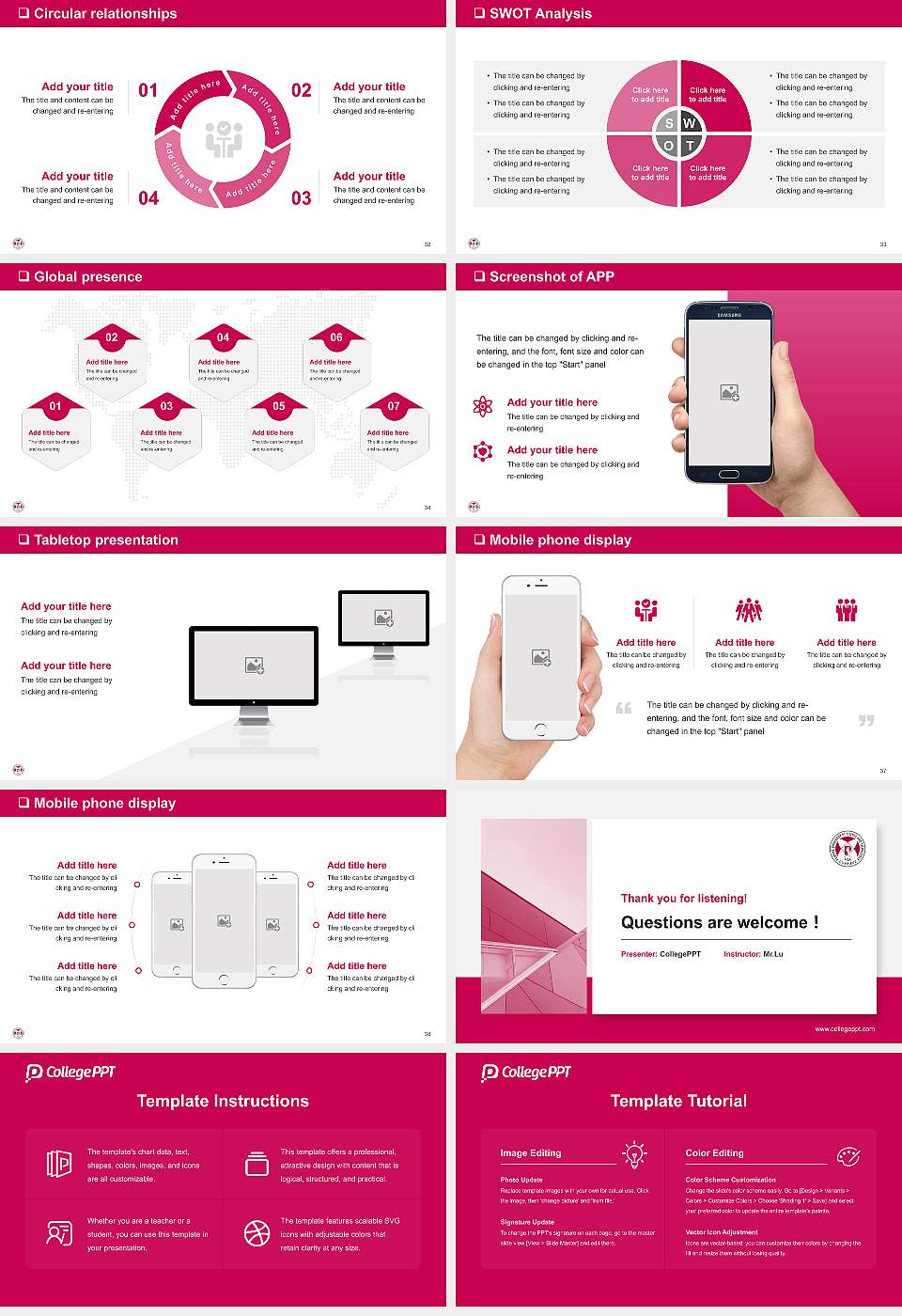 Pohang University of Science and Technology General Purpose PPT Template16:9 ratio PPT effect preview image5