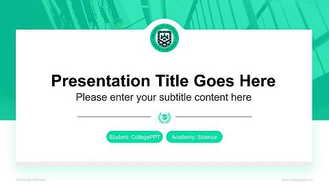 University of Exeter National Scholarship Defense PPT Template