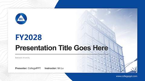 Baekseok University Academic Presentation/Research Findings Report PPT Template