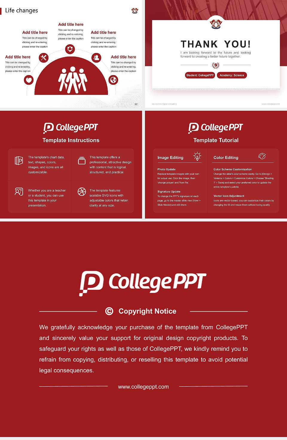 Kyung Hee Cyber University National Scholarship Defense PPT Template4:3 ratio PPT effect preview image4