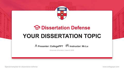 University of London Graduation Thesis Defense PPT Template