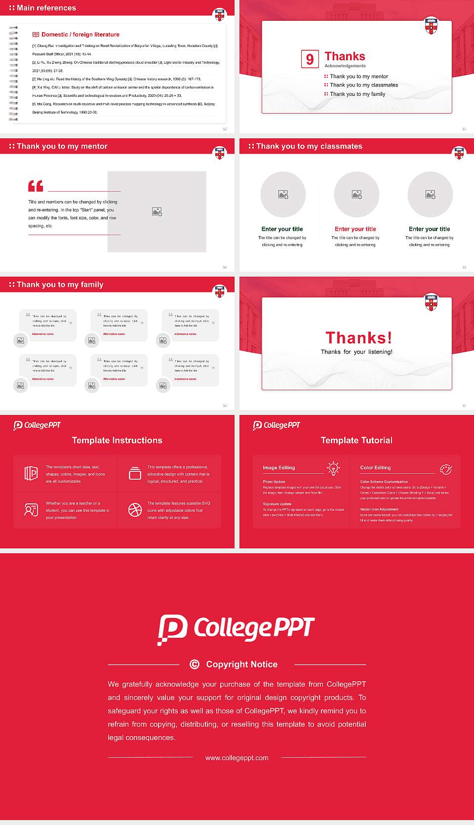 University of London Graduation Thesis Defense PPT Template16:9 ratio PPT effect preview image7