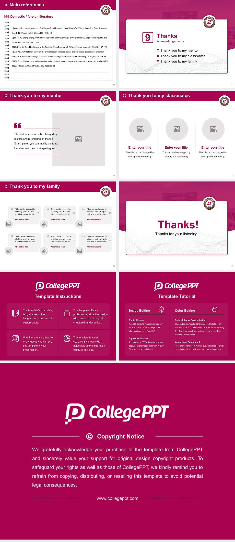 Daegu Health College Graduation Thesis Defense PPT Template4:3 ratio PPT effect preview image7