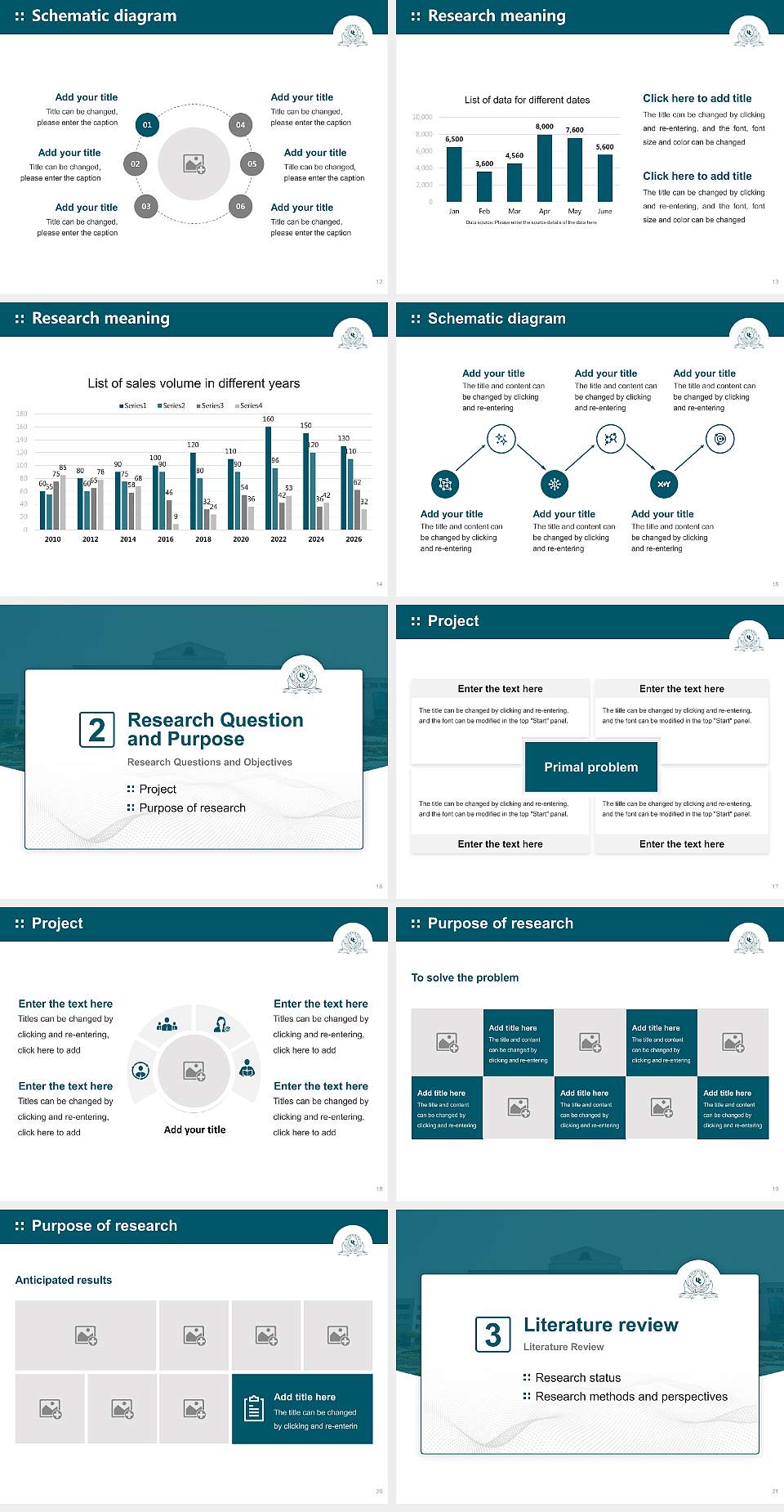 Ulsan College Graduation Thesis Defense PPT Template4:3 ratio PPT effect preview image3