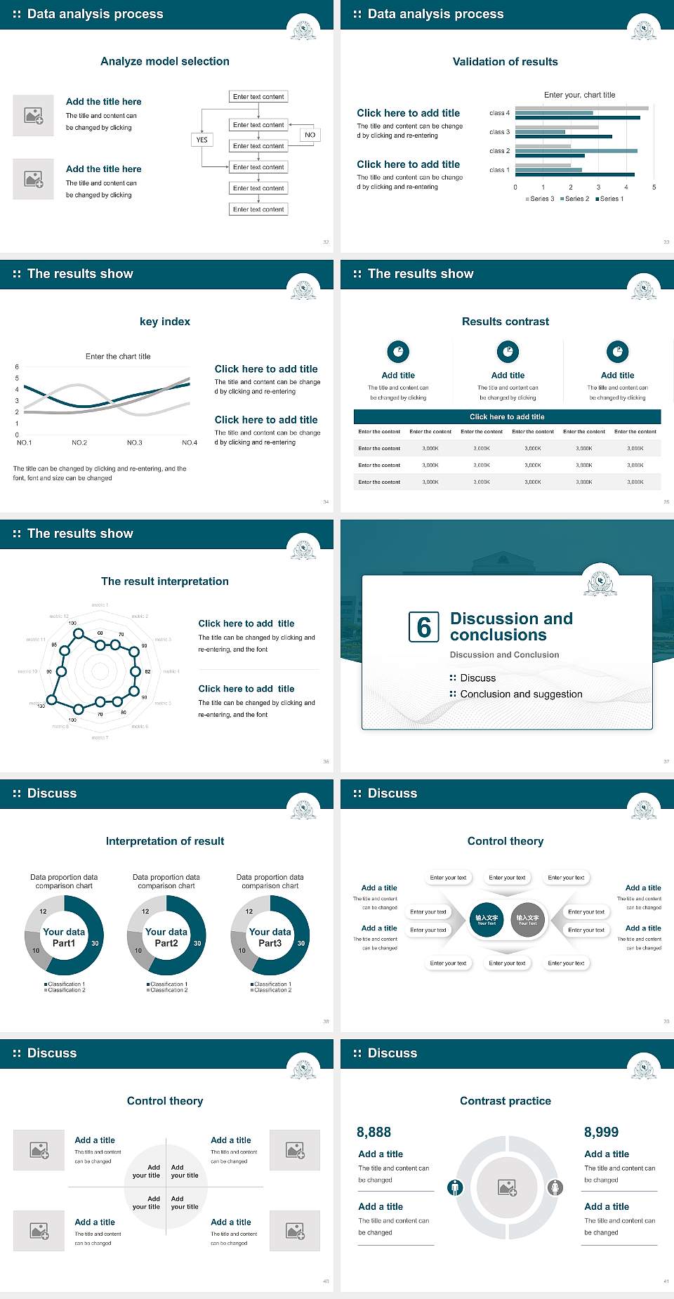 Ulsan College Graduation Thesis Defense PPT Template4:3 ratio PPT effect preview image5