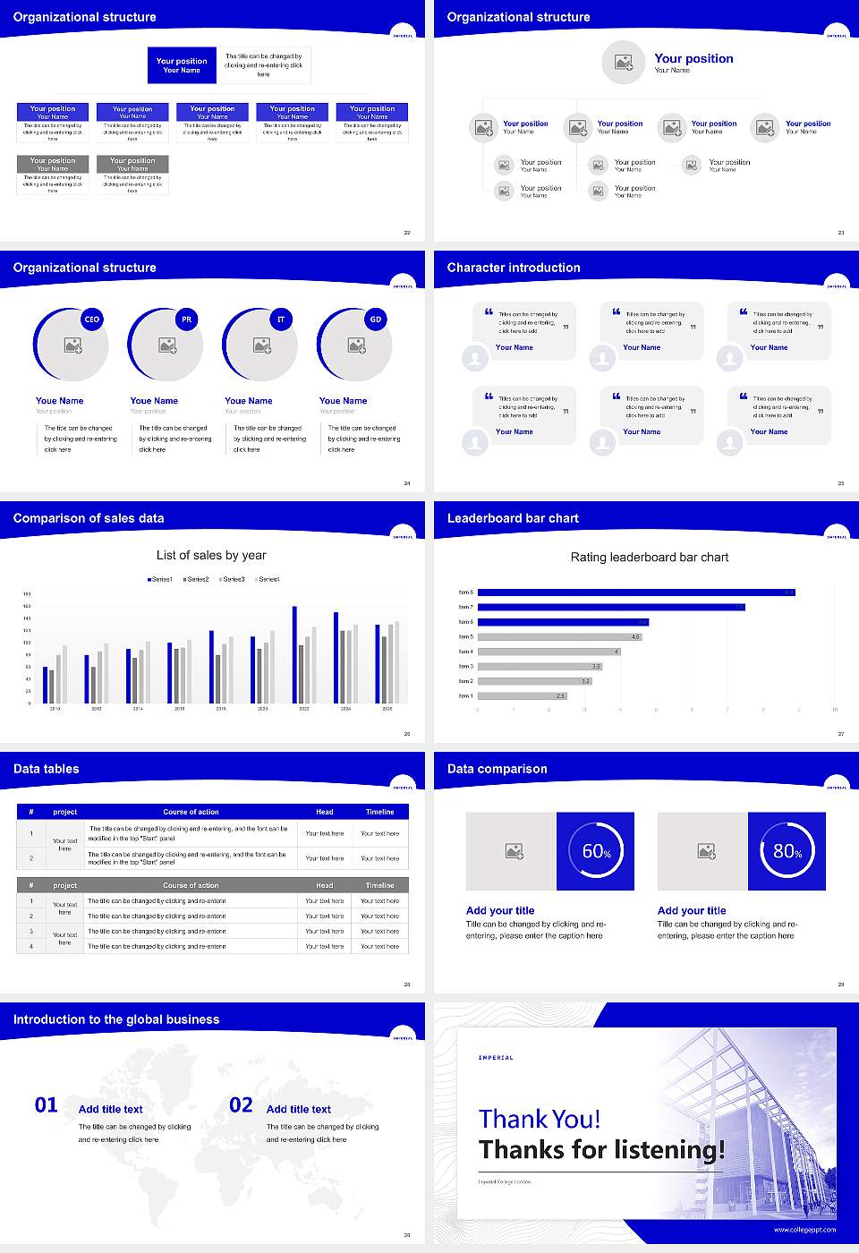 Imperial College London Academic Presentation/Research Findings Report PPT Template16:9 ratio PPT effect preview image4