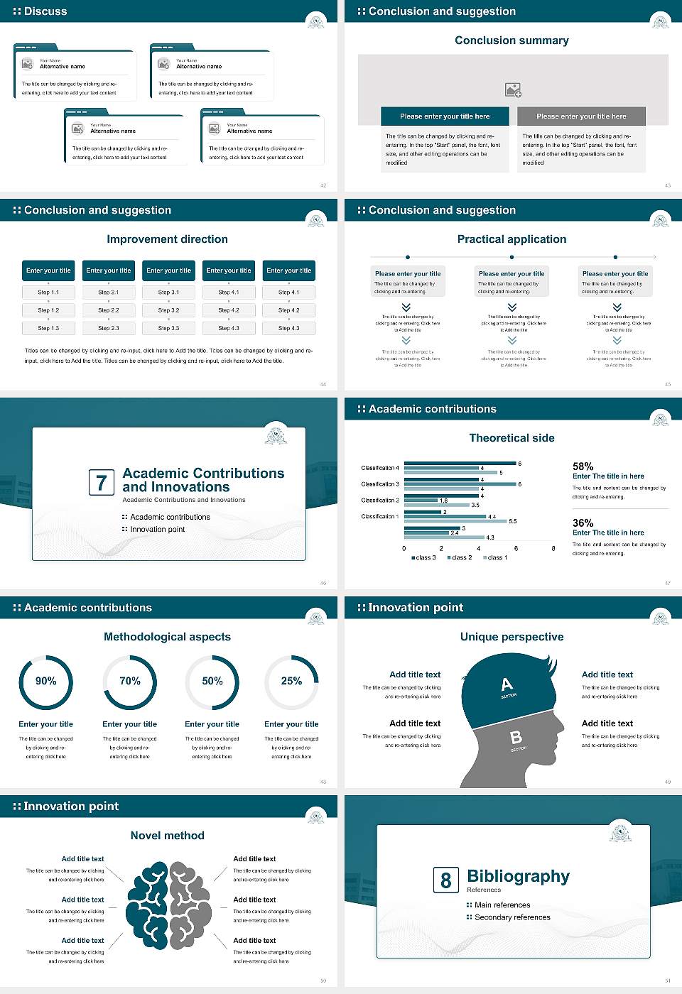 Ulsan College Graduation Thesis Defense PPT Template16:9 ratio PPT effect preview image6