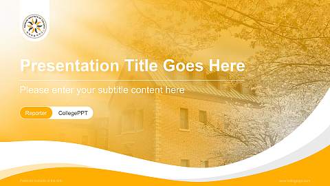Paekche Institute of the Arts Lecture Sharing and Networking Event PPT Template