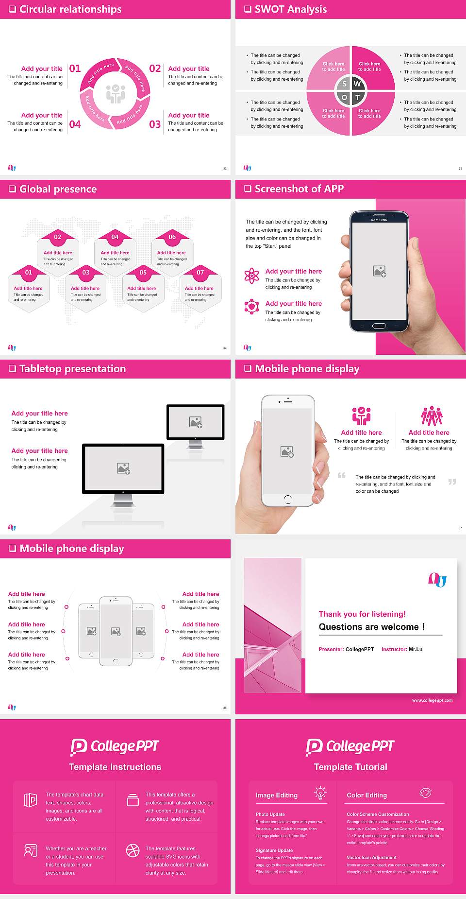 Daegu Arts University General Purpose PPT Template4:3 ratio PPT effect preview image5