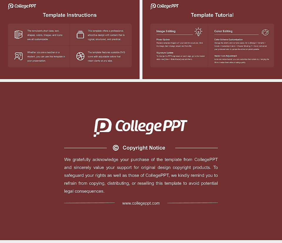 Trinity Universit Academic Presentation/Research Findings Report PPT Template16:9 ratio PPT effect preview image5