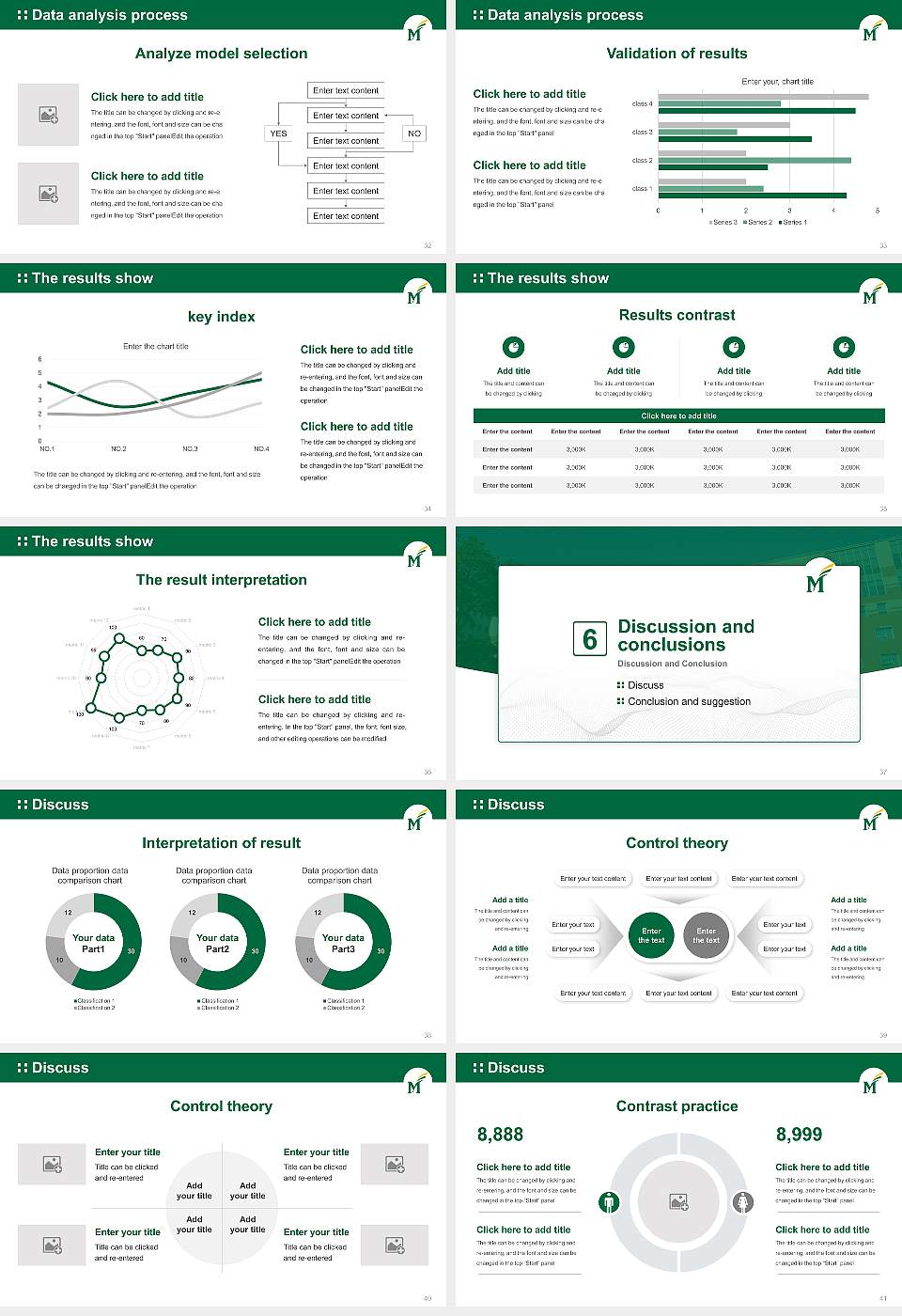 George Mason University Graduation Thesis Defense PPT Template16:9 ratio PPT effect preview image5