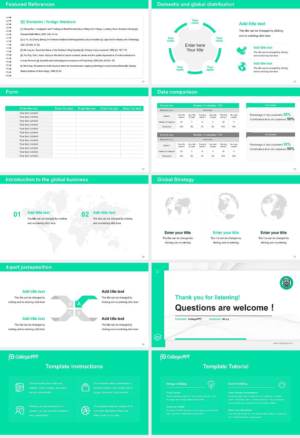 University of Exeter Thesis Proposal/Graduation Defense PPT Template16:9 ratio PPT effect preview image4