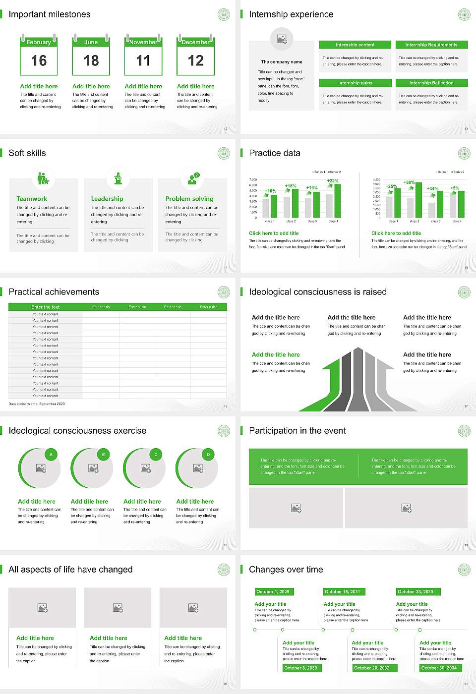 Konkuk University National Scholarship Defense PPT Template16:9 ratio PPT effect preview image3
