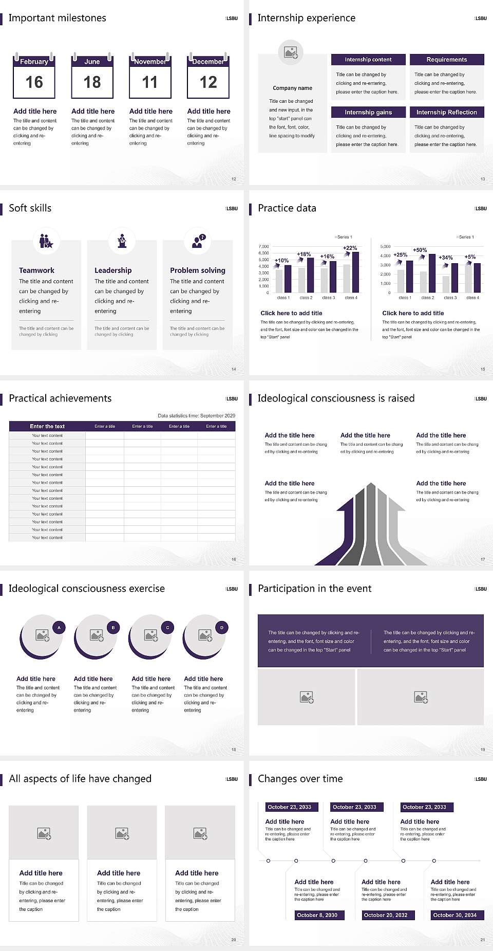 London South Bank University National Scholarship Defense PPT Template4:3 ratio PPT effect preview image3