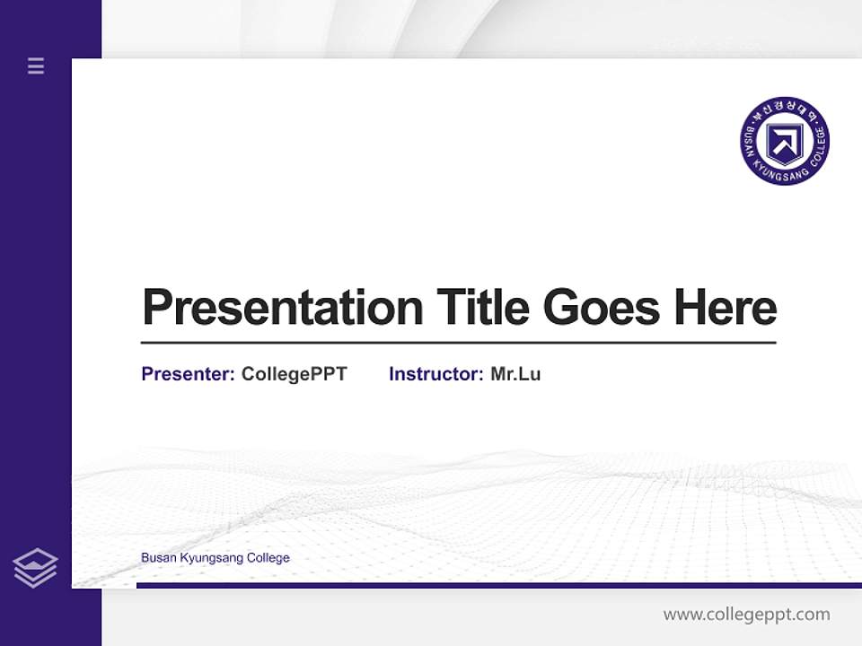 Busan Kyungsang College Thesis Proposal/Graduation Defense PPT Template4:3 ratio PPT effect preview image5