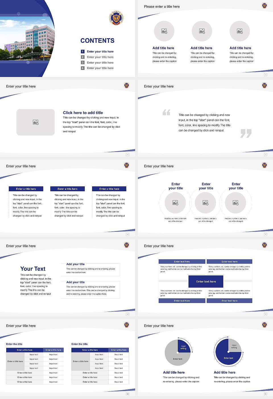 Hyupsung University Course/Courseware Creation PPT Template16:9 ratio PPT effect preview image2