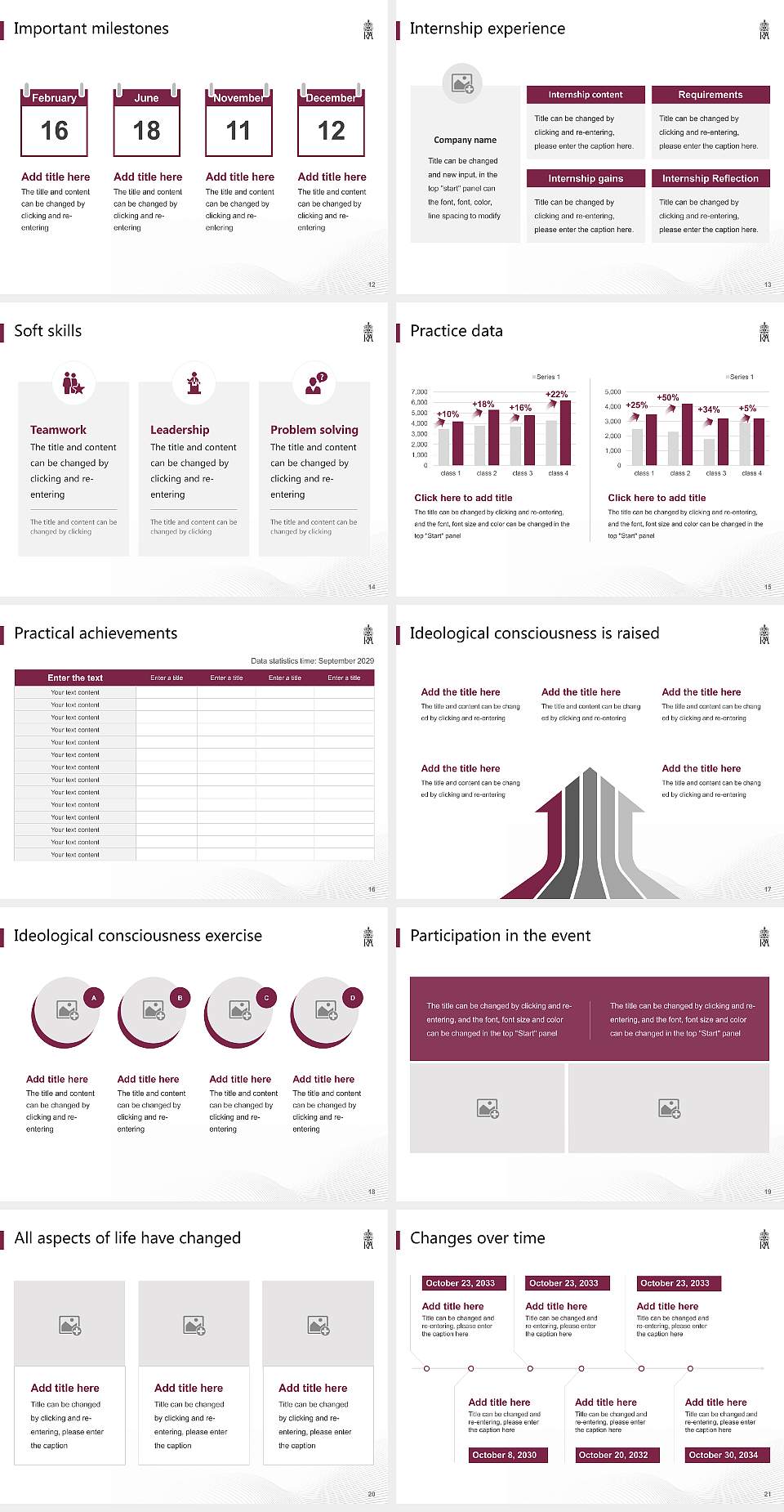 Royal Agricultural University National Scholarship Defense PPT Template4:3 ratio PPT effect preview image3