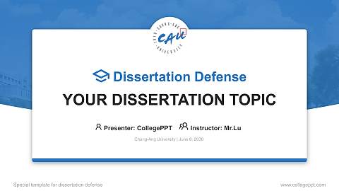 Chung-Ang University Graduation Thesis Defense PPT Template